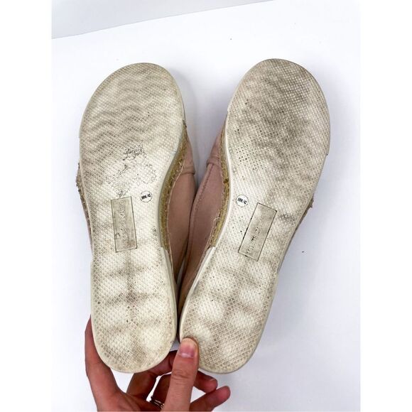 Vince Camuto Tambie Pink Espadrille Suede Loafers - Picture 4 of 4